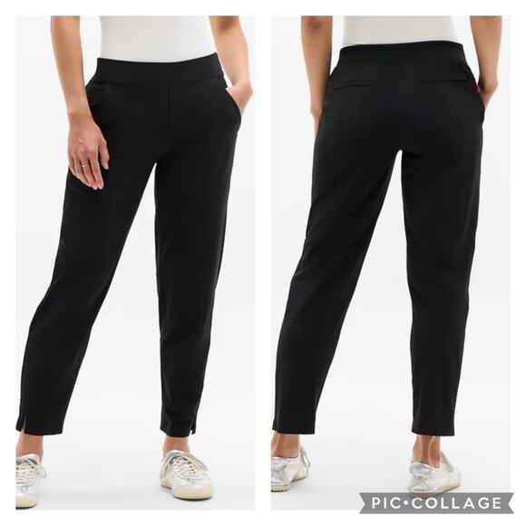 Athleta Pants - Athleta Brooklyn Mid Rise Ankle Pants Black Plus Size 18